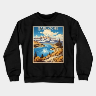 Bariloche Argentina Vintage Tourism Poster Crewneck Sweatshirt